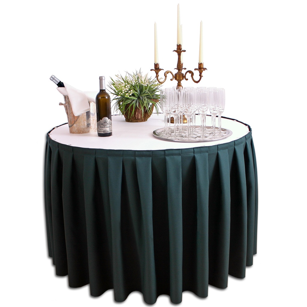 Skirting Panama kontrafałda (410/73 cm, Biały, Kontrafałda, owerlok, z taśmą rzepową)